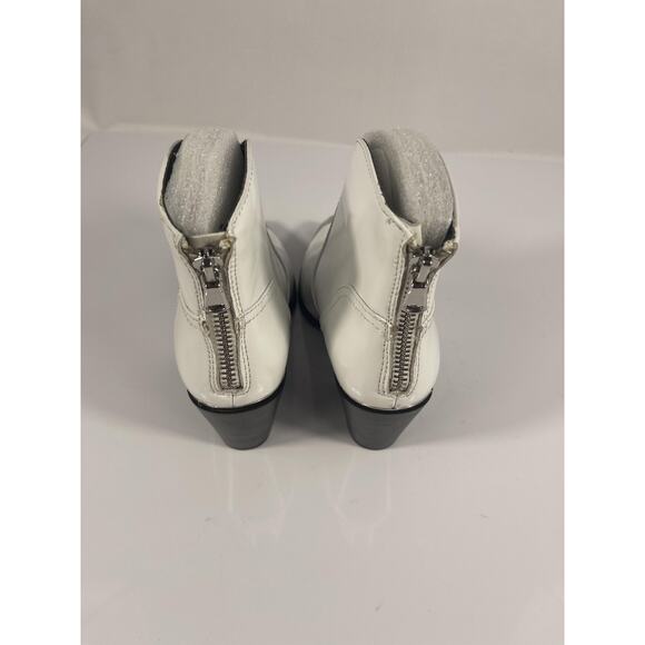 Aqua AQ-Pose Boots Women's Size 5.5 Leather Western Metal Toe Ankle Zip - Picture 4 of 9